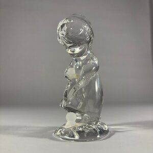 ENESCO 637033 Girl with 2 Ducks Crystal Figurine